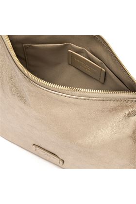 Tracolla Gianni chiarini in pelle laminata colore platino. GIANNI CHIARINI | 10225-MIRAGE